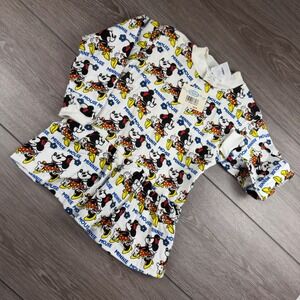 Disney Girls Dress Vintage Minnie Mouse All Over Print White 6